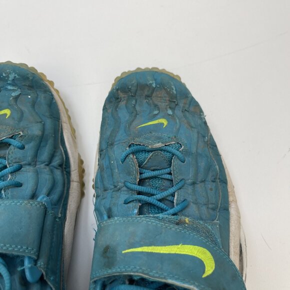 Nike Air Zoom Turf Jet 97 Blue Leather / Neon Green 554989-400 Men Sz 12.5 US - Picture 10 of 16